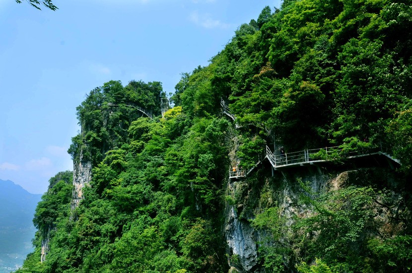 新年大促 清江方山绝壁栈道一日游纯玩无购物(玻璃桥绝壁栈道)