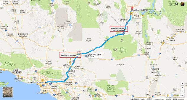 当然在去拉斯维加斯的路上也会顺道经过两个outlets(规模较小).图片